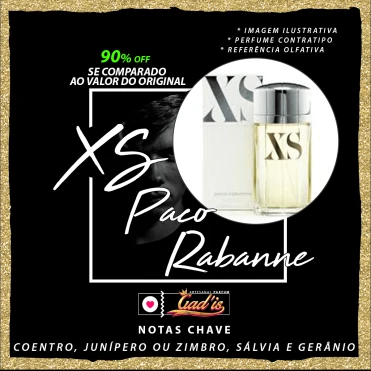 Perfume Similar Gadis 132 Inspirado em XS Paco Rabanne Contratipo